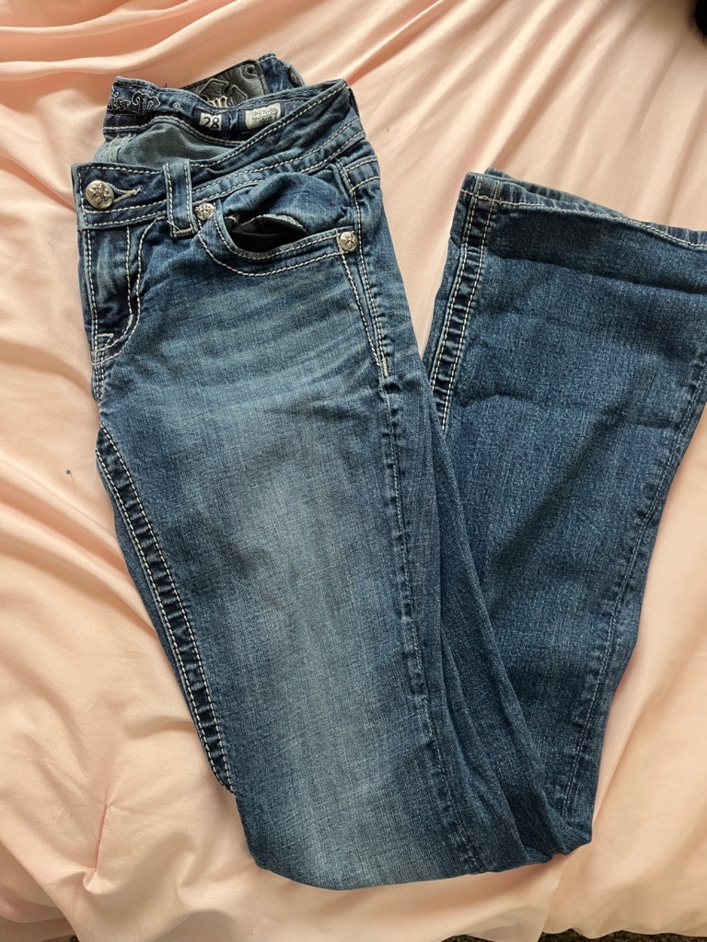 Miss me Women's Boot Cut Jeans - Medium Blue Wash